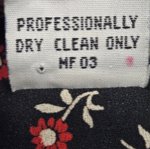 Chaus Black Floral Long Sleeve Casual Workwear Fall Dress - Picture 7 of 9